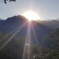 Lever de soleil sur les Andes